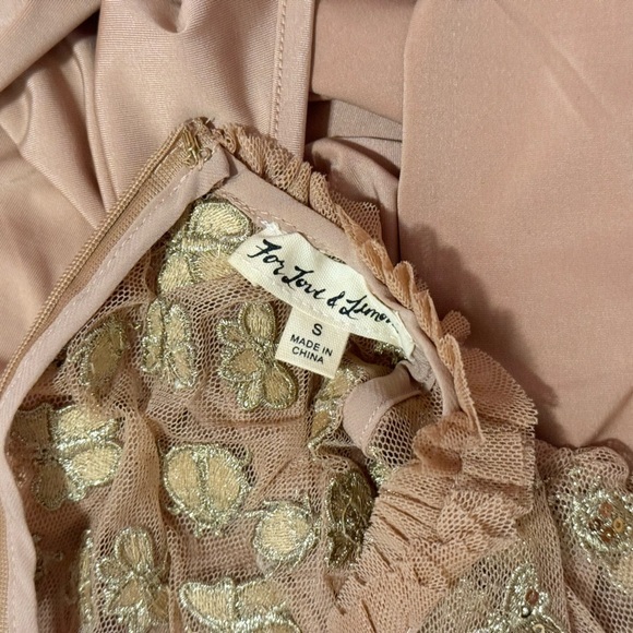 For Love and‎ Lemons Golden Garden Tulle Mini Dress Size S - Picture 4 of 4